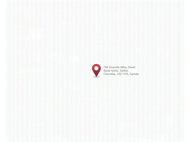 Map showing Lumen Fit office location at 1475 Granville Street, Vancouver