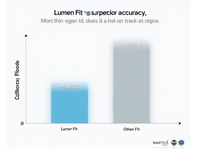 Comparison graphic highlighting Lumen Fit's accuracy against other trackers