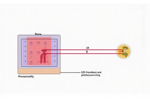 Diagram illustrating how PPG technology measures blood flow